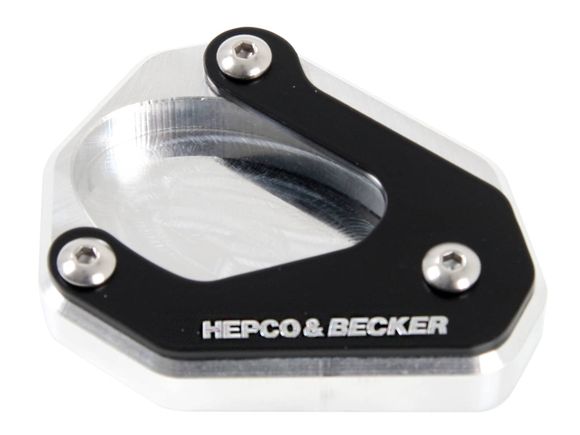 Hepco & Becker side stand extension - black/silverRef: Hbe00554A / 42112537 00 91