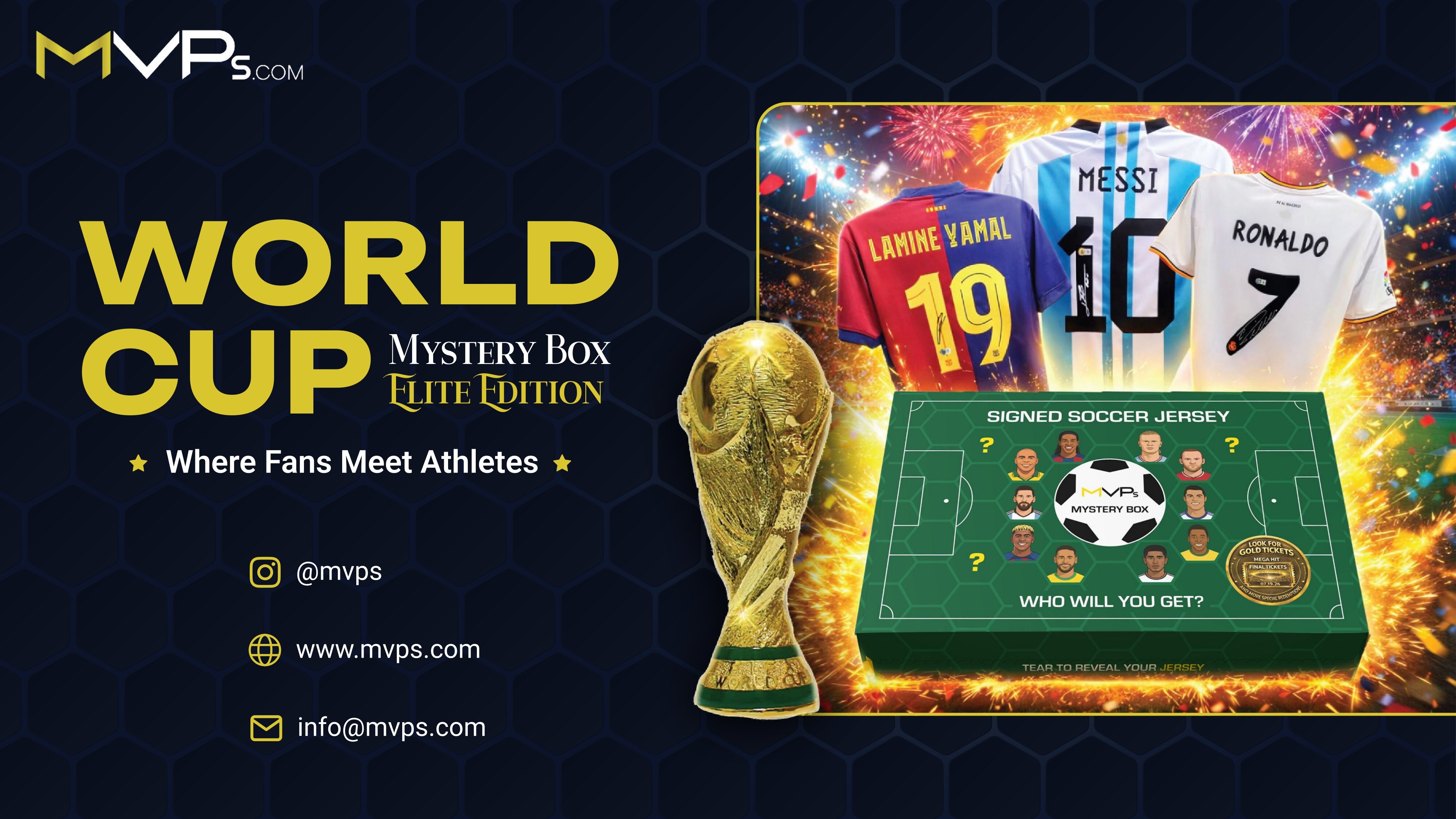 2026 MVPs FIFA World Cup Autographed Jersey Mystery Box Elite Edition