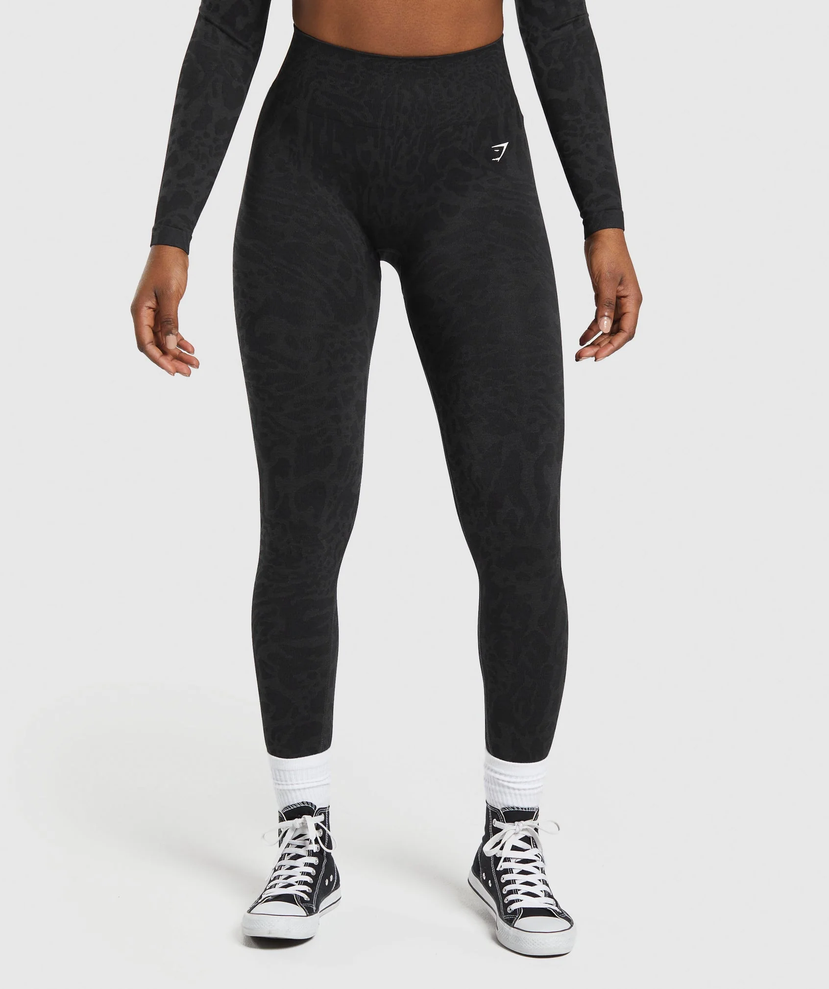 Adapt Safari Seamless Leggings Black/Asphalt Grey