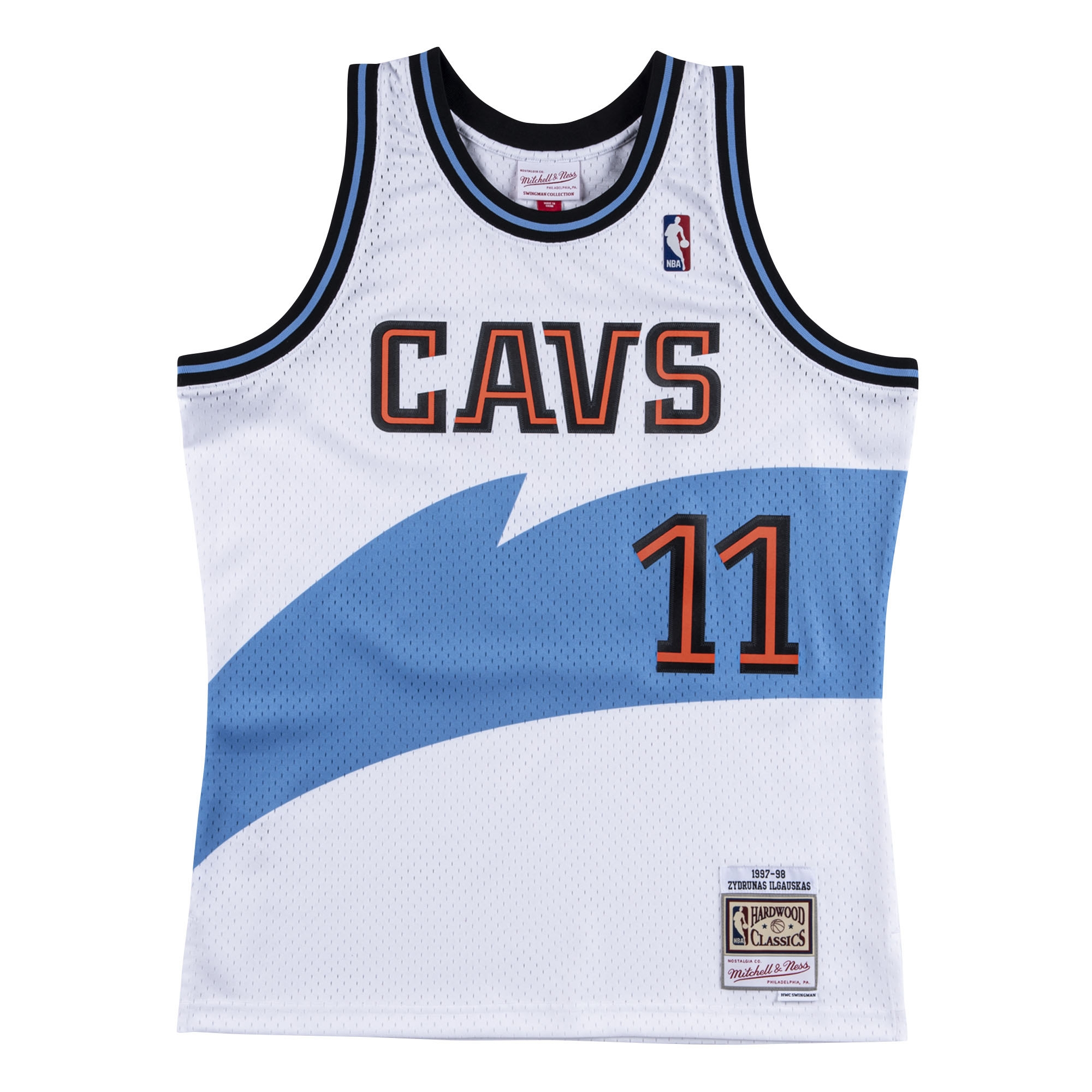 Zydrunas Ilgauskas #11 Cleveland Cavaliers 1997-98 Mitchell & Ness Swingman NBA Jersey White