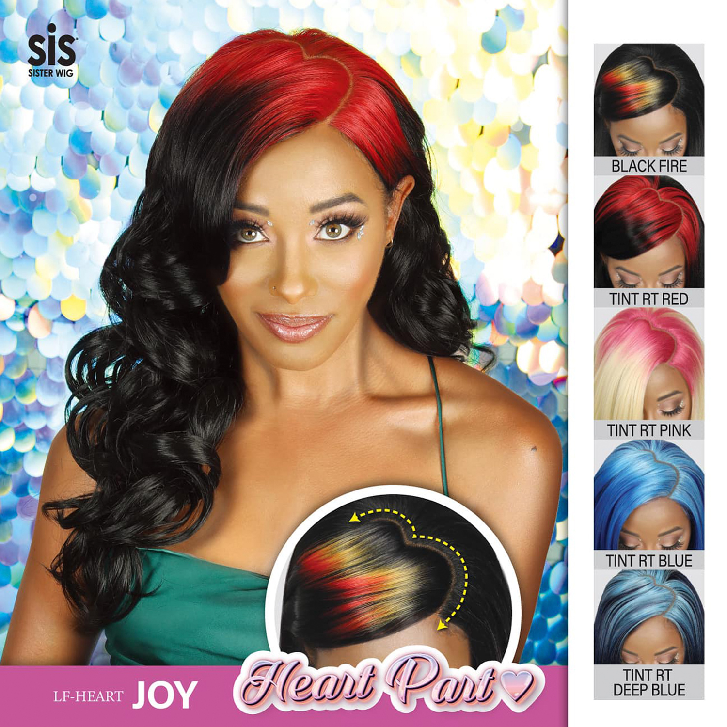 Zury Sis HD Lace Front Wig Heart Part LF-HEART Joy