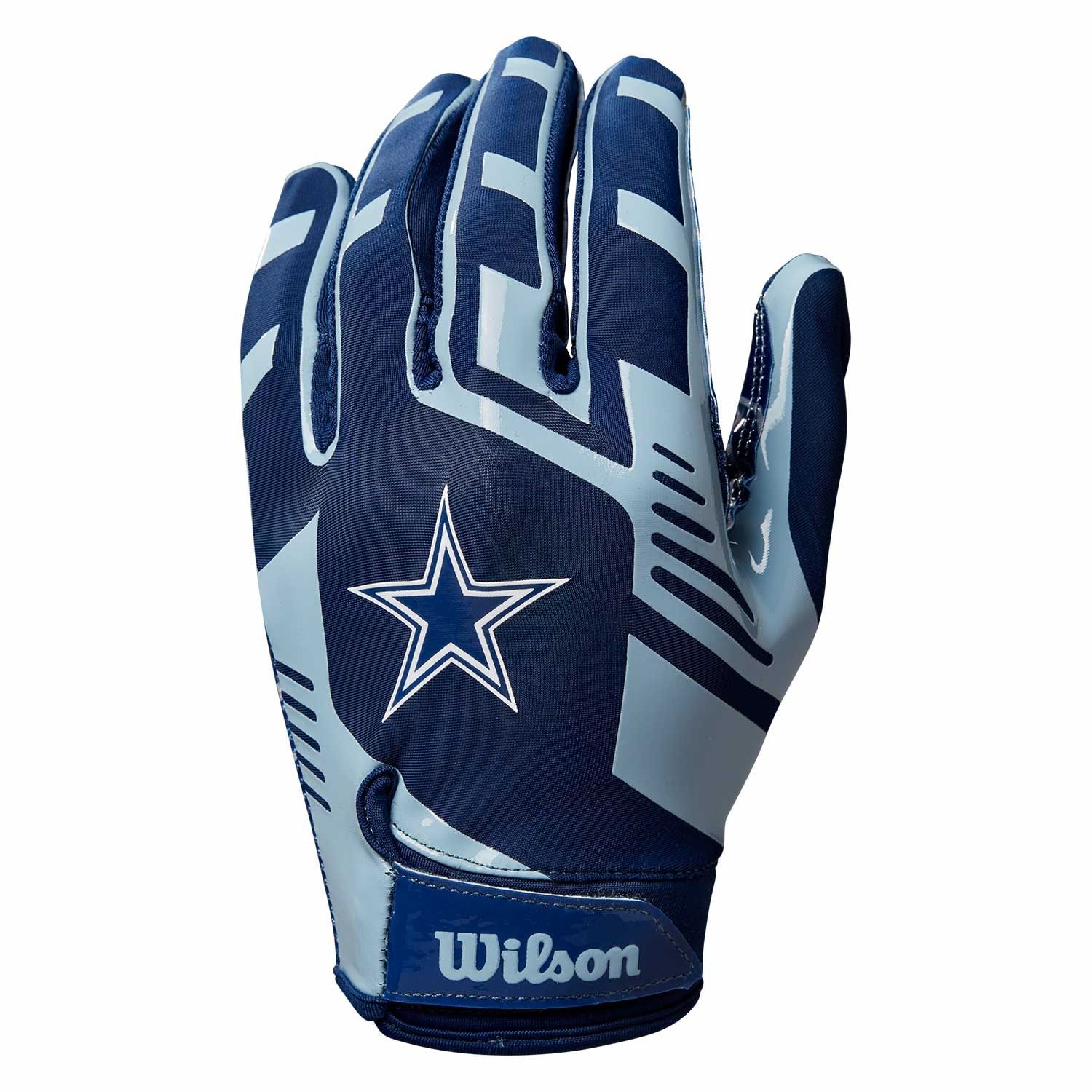 Dallas Cowboys Wilson Youth Stretch-Fit NFL Receivers Gloves (KIDS)