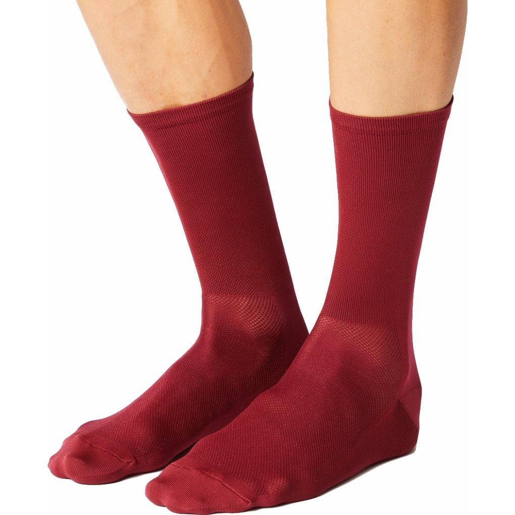 FINGERSCROSSED Classic Cycling Socks - Merlot #003