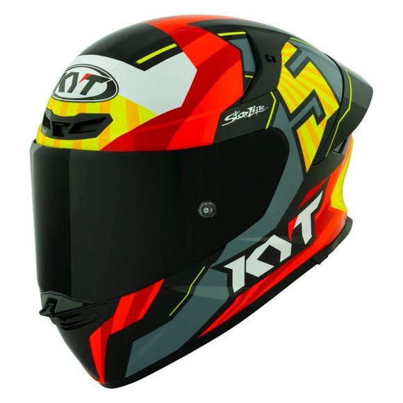 Casque intégral KYT TT-REVO FLUX - Noir / RougeRef : KYT0169
