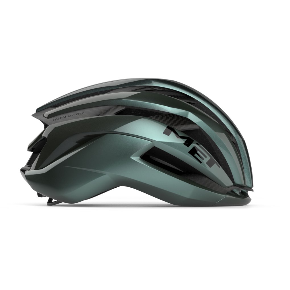 MET Trenta 3K Carbon Bike Helmet - Hyper Teal/Glossy