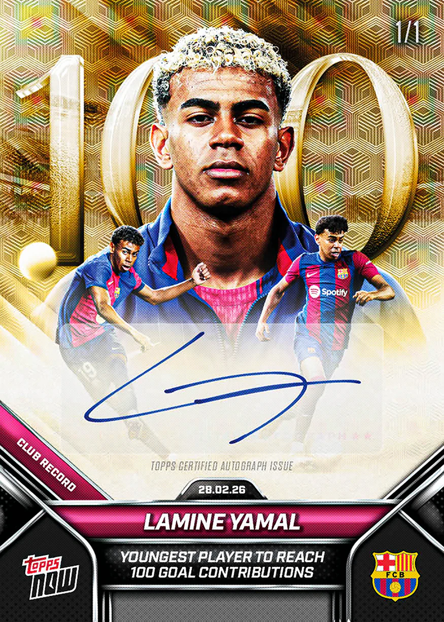 Lamine Yamal - 2026 FC Barcelona Topps NOW® - Card 5