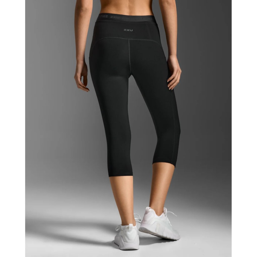 2XU Form Stash Hi-Rise 3/4 Compression Tights Women - black/black