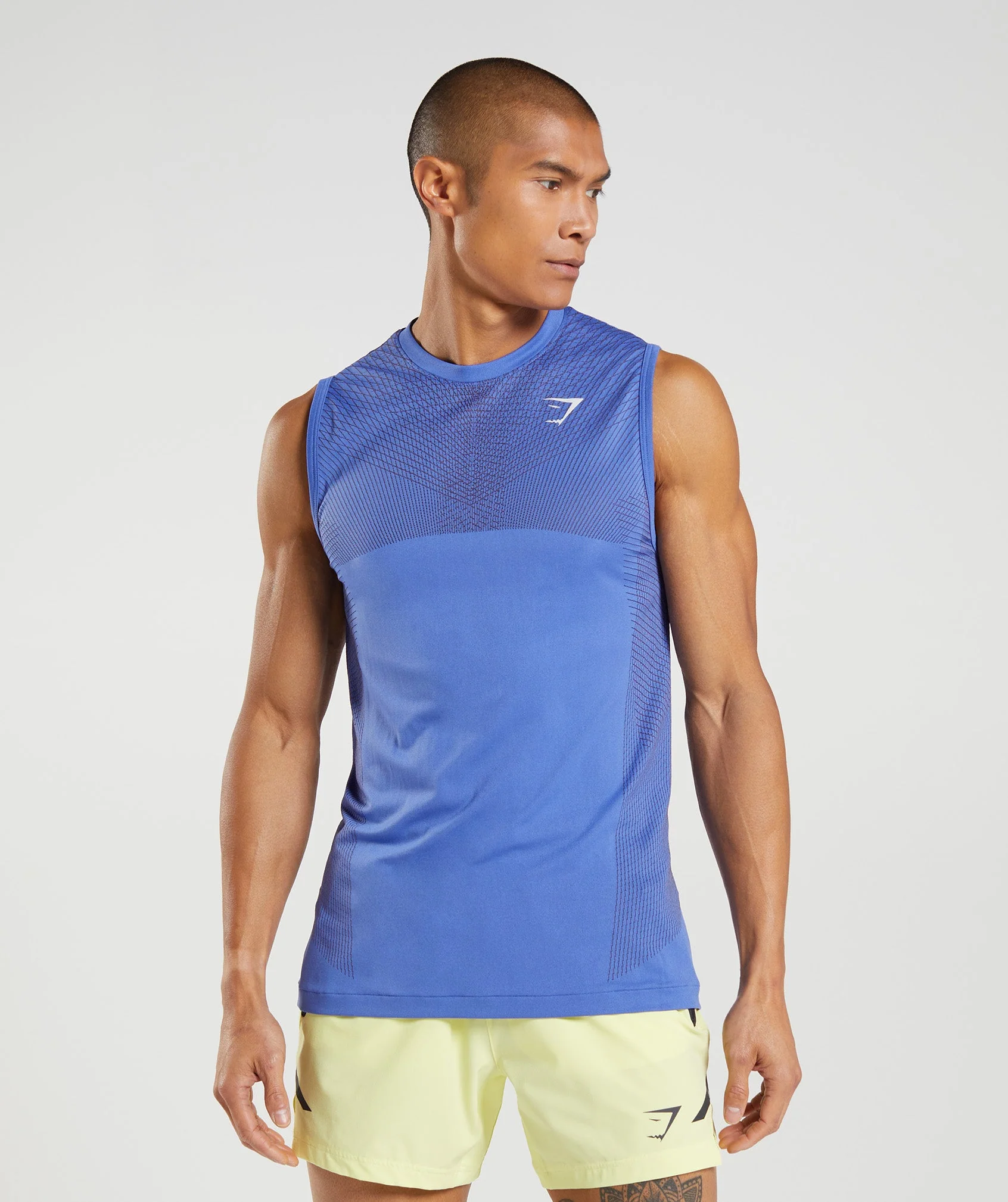 Apex Seamless Tank Court Blue/Onyx Grey