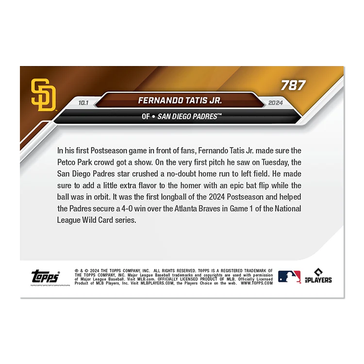 Fernando Tatis Jr. - 2024 MLB Topps NOW® Card 787