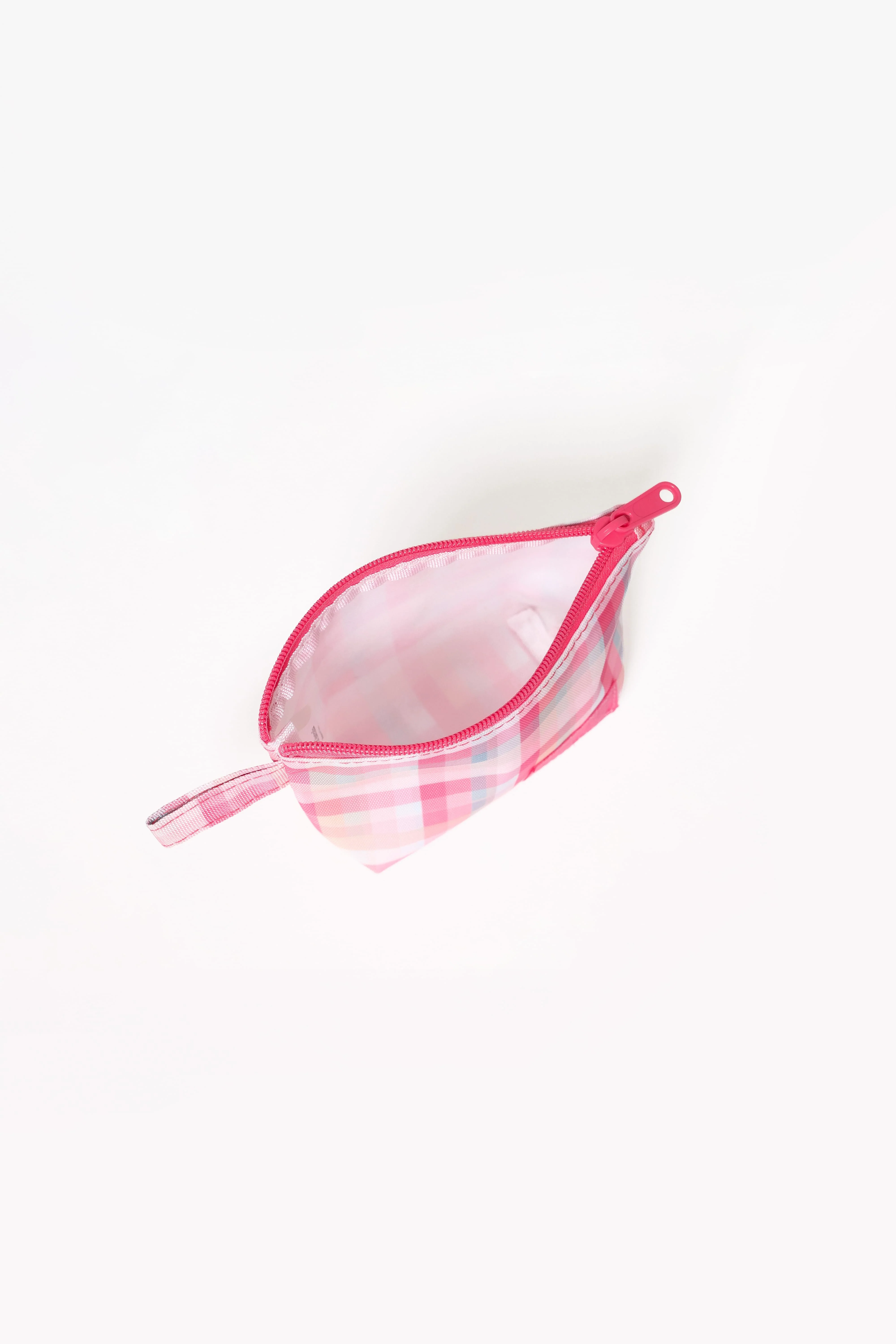 Handy Pouch Trio - Pink Picnic Plaid