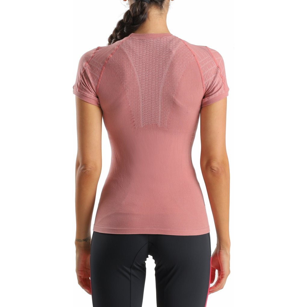 UYN Terracross Self Layer Short Sleeve Shirt Women - Support Fit - Ash Rose