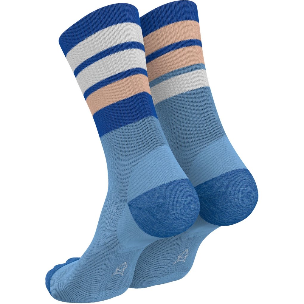 INCYLENCE Merino Strive Socks - Blue Light Pink