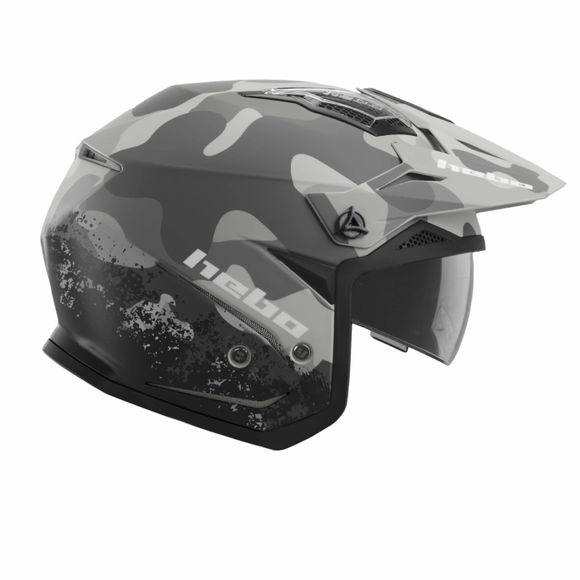 Hebo V6 2025 trial helmet - Gray / WhiteRef: HBO0435