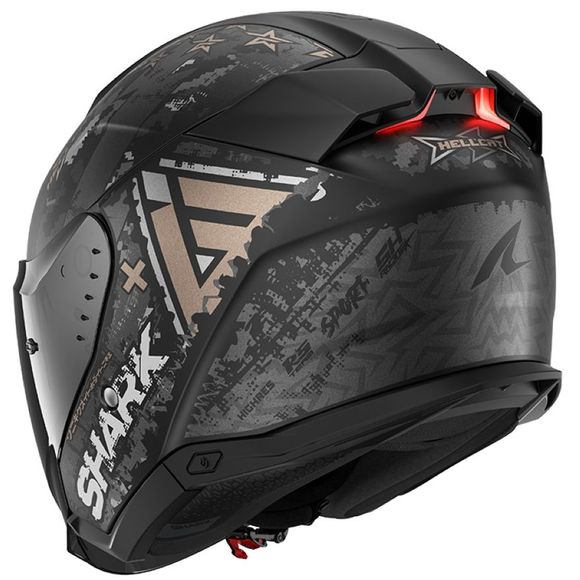 Shark SKWAL i3 JET HELLCAT Open-Face Helmet – Black / GrayRef : SH1773-BCAM