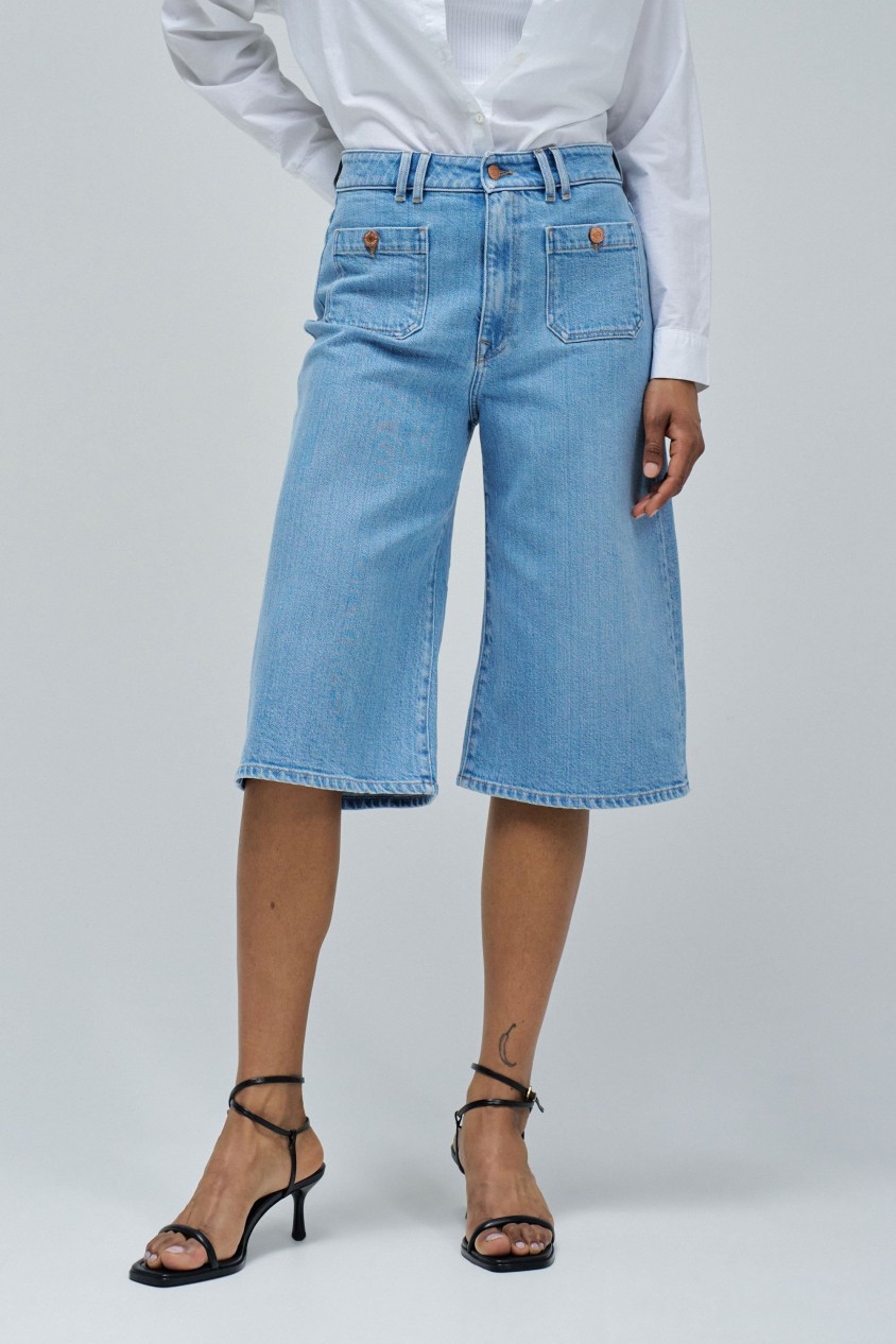 CULOTTE IN LIGHTDENIM