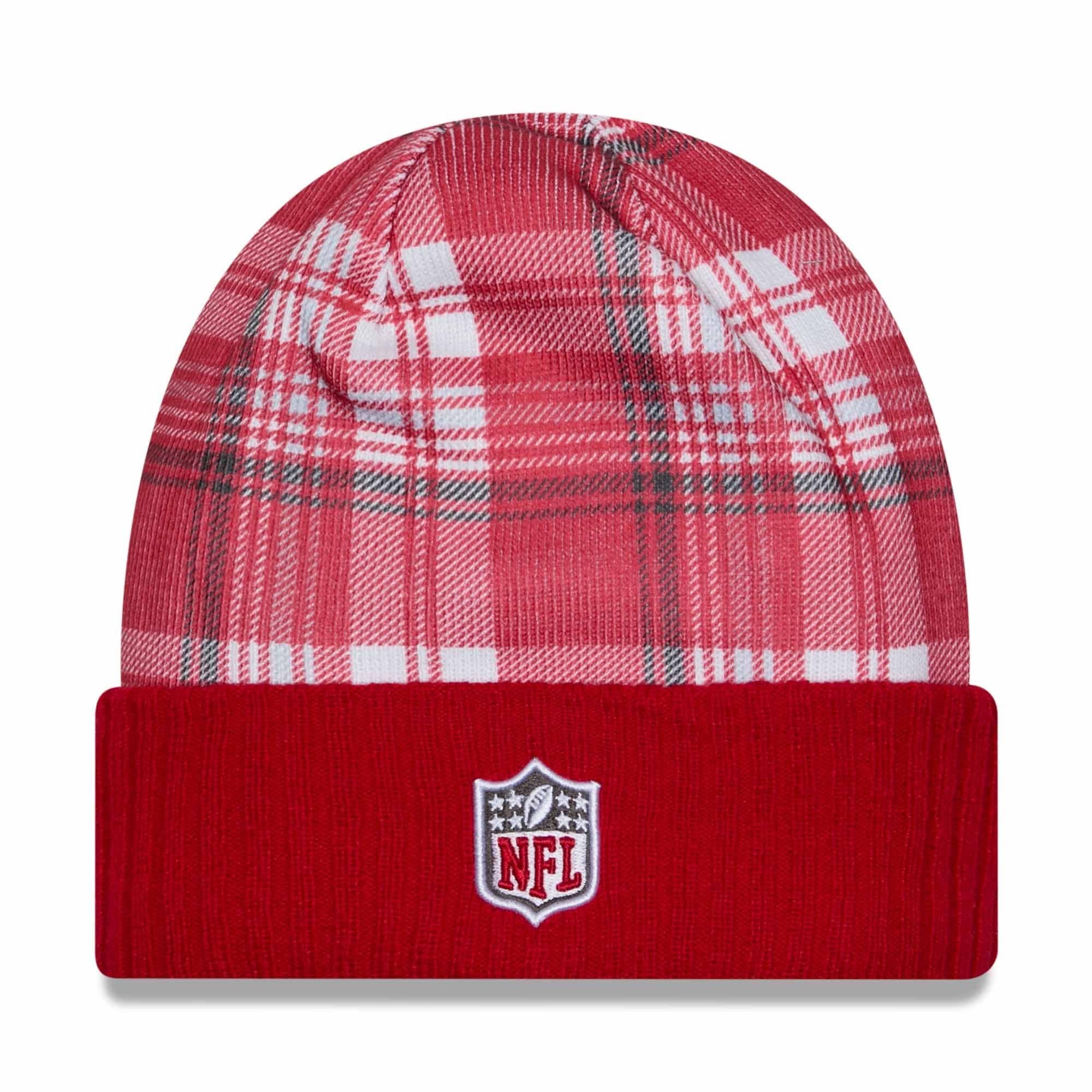 Tampa Bay Buccaneers 2024 NFL Sideline Statement New Era Knit Hat Red