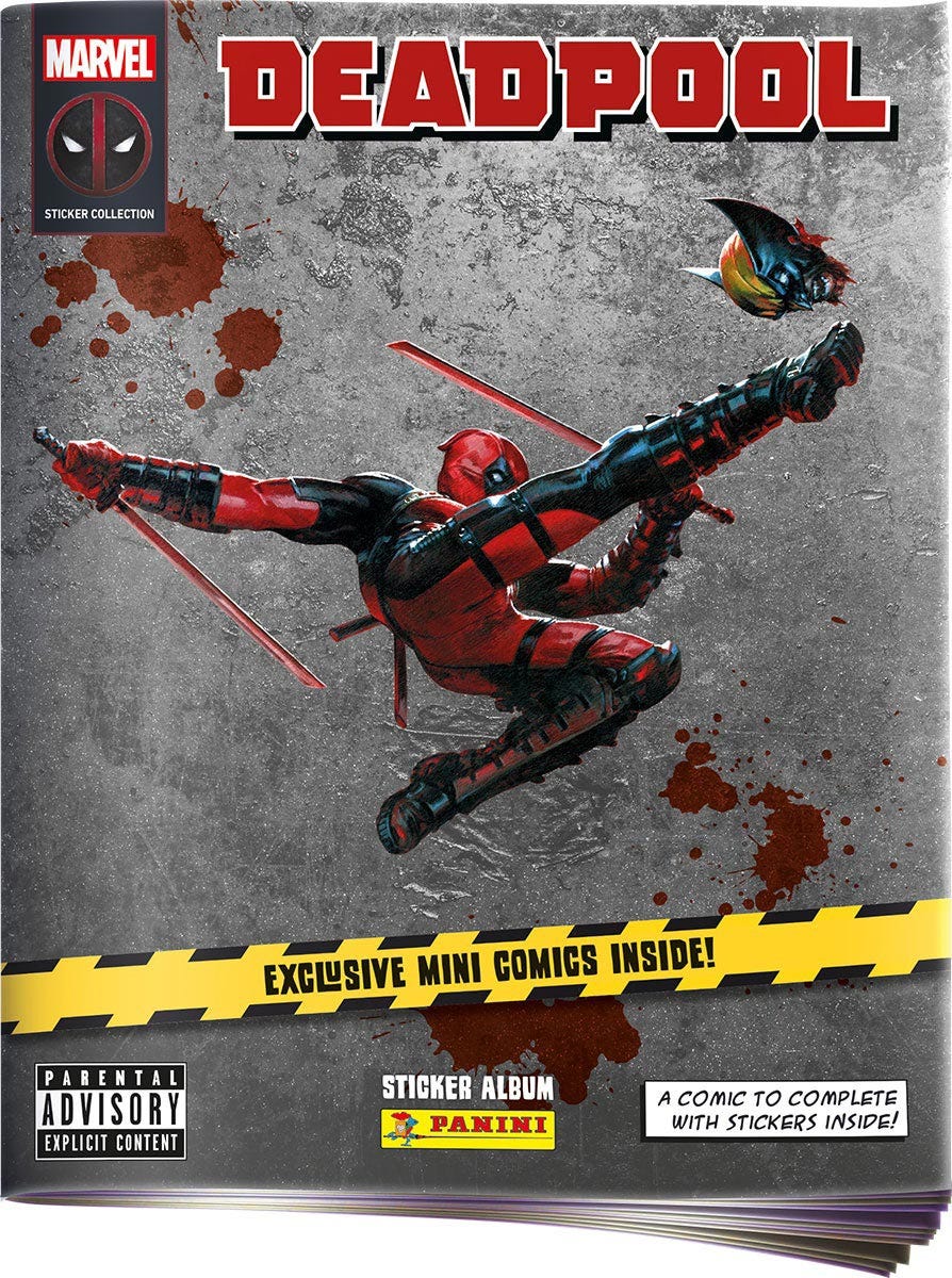 Deadpool Sticker and Card Collection - missing cards