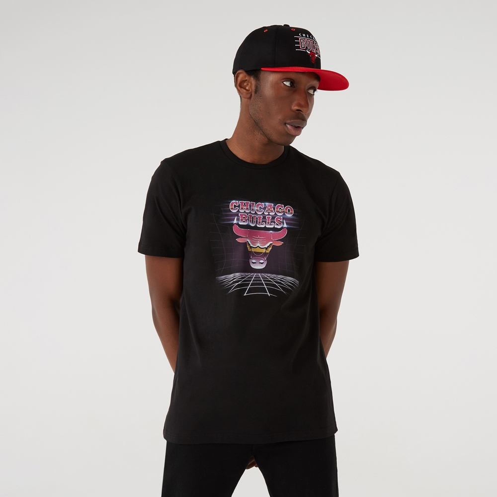 Chicago Bulls Futuristic New Era NBA T-Shirt Black