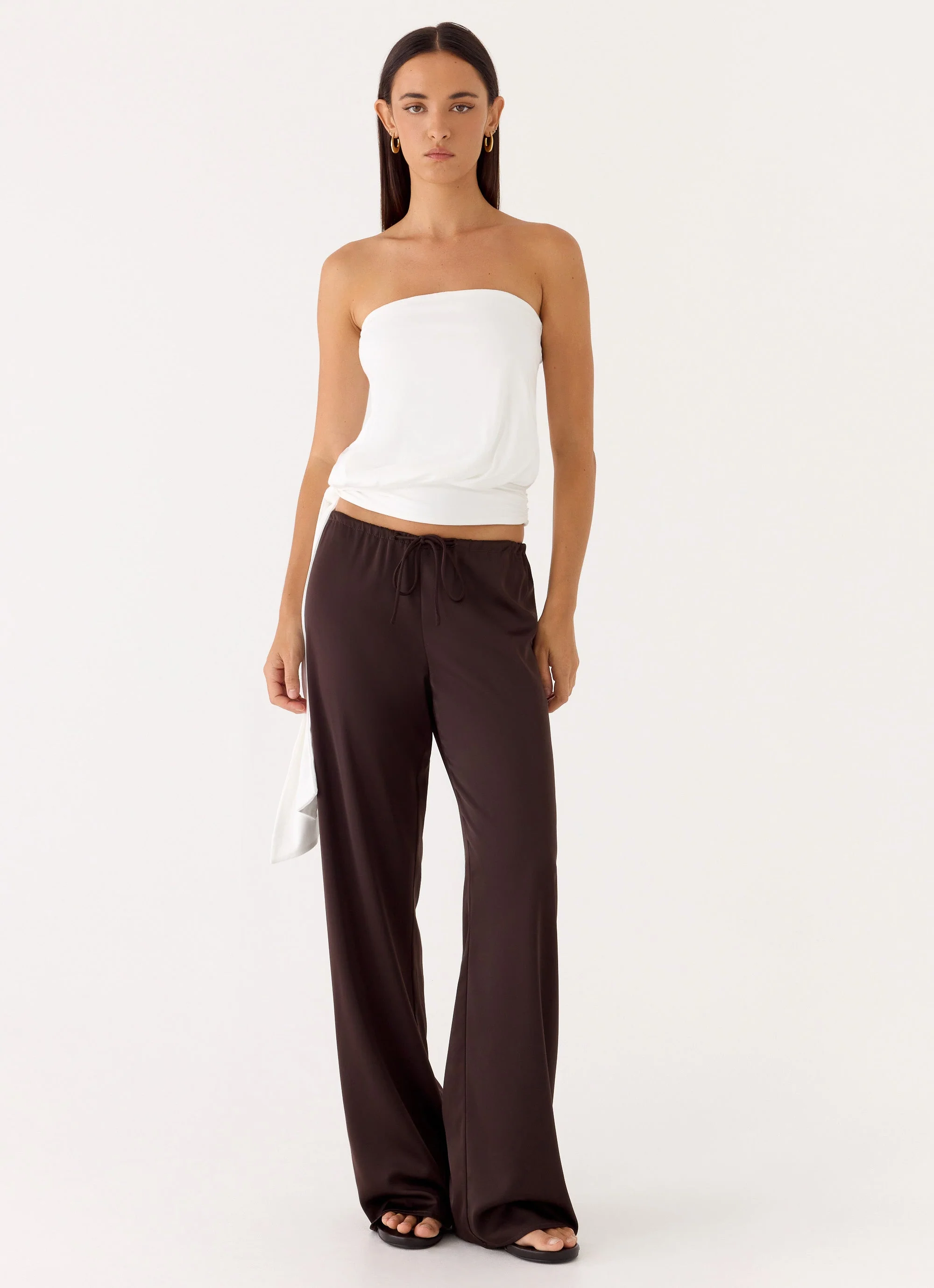 Livia Strapless Top - White