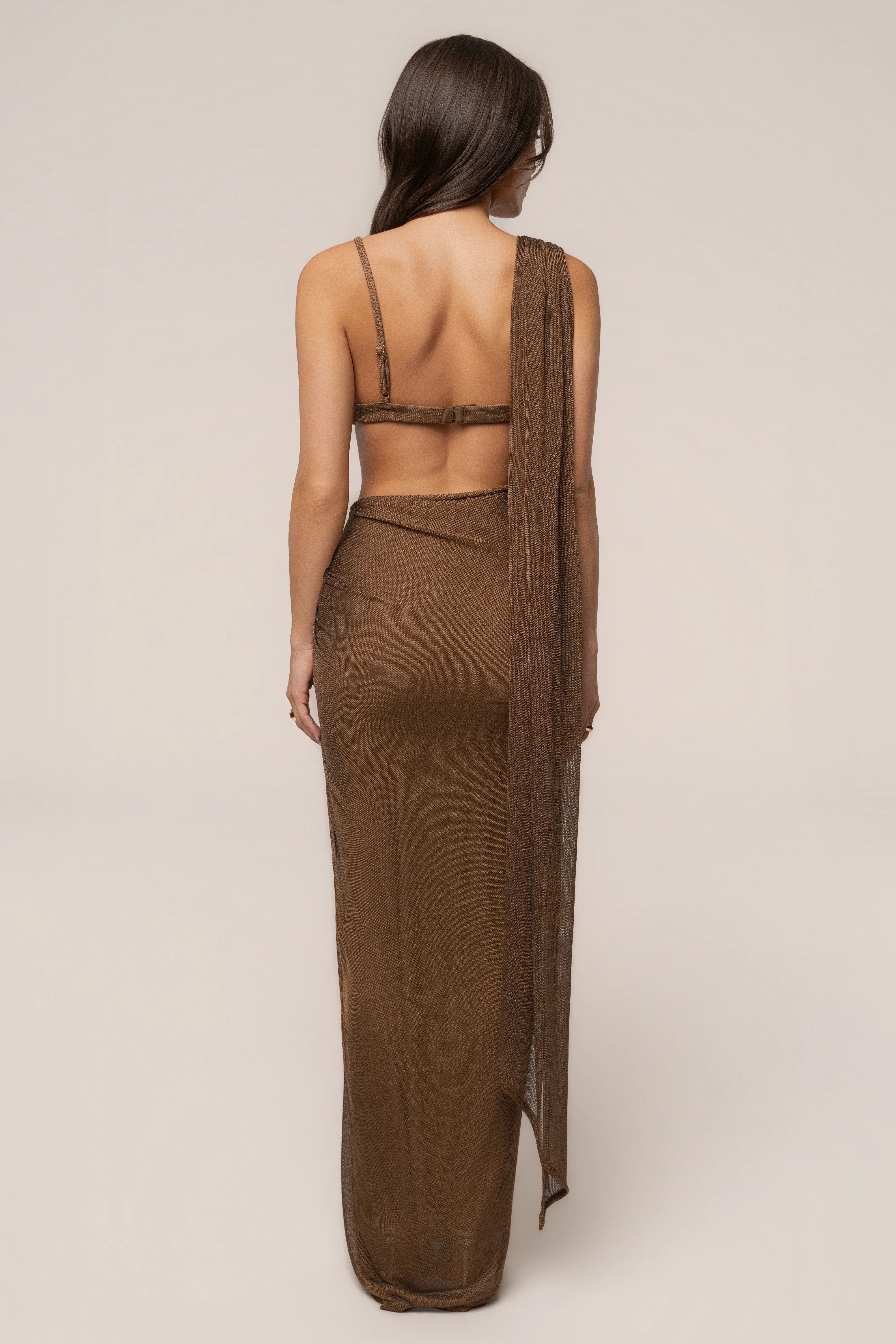 Bronze Nocturne Draped Top