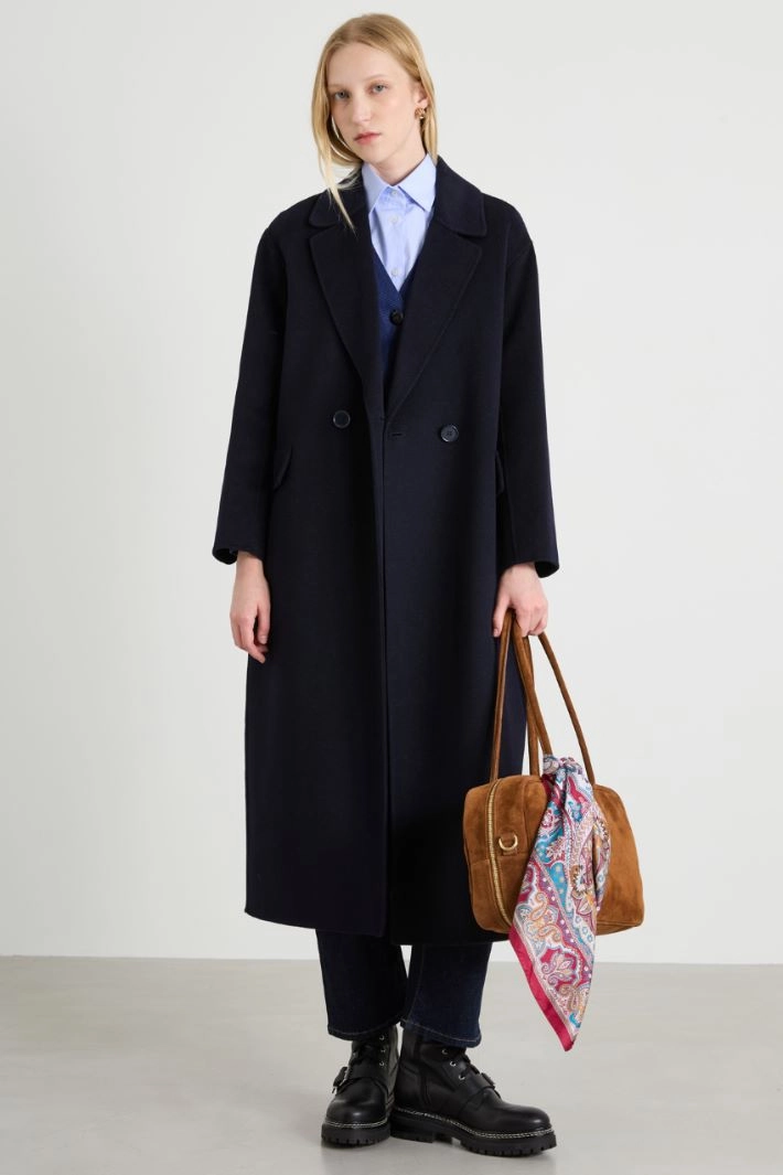 Silk twill scarf - FUCHSIA