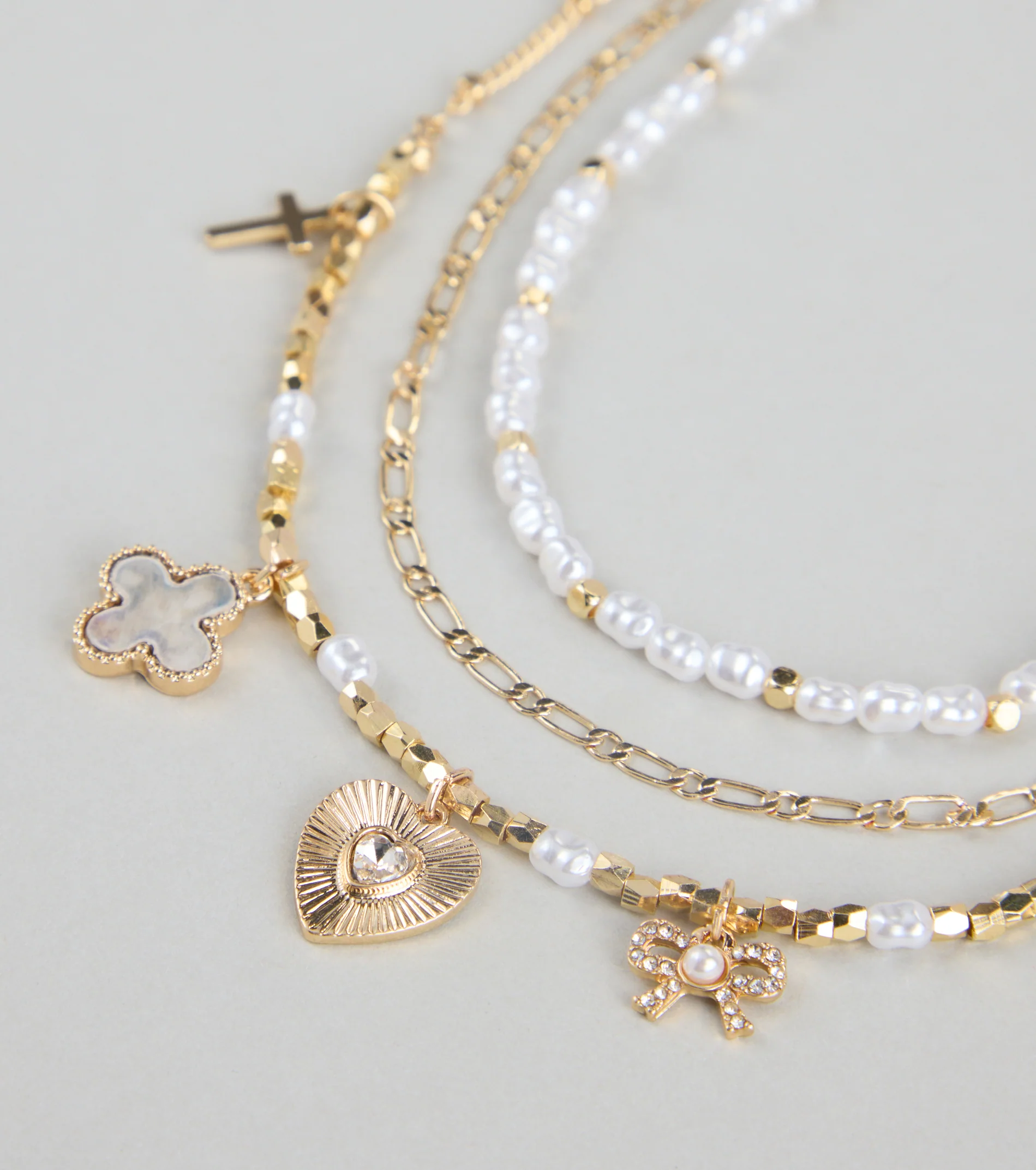 Charm School Layered Bead Necklace