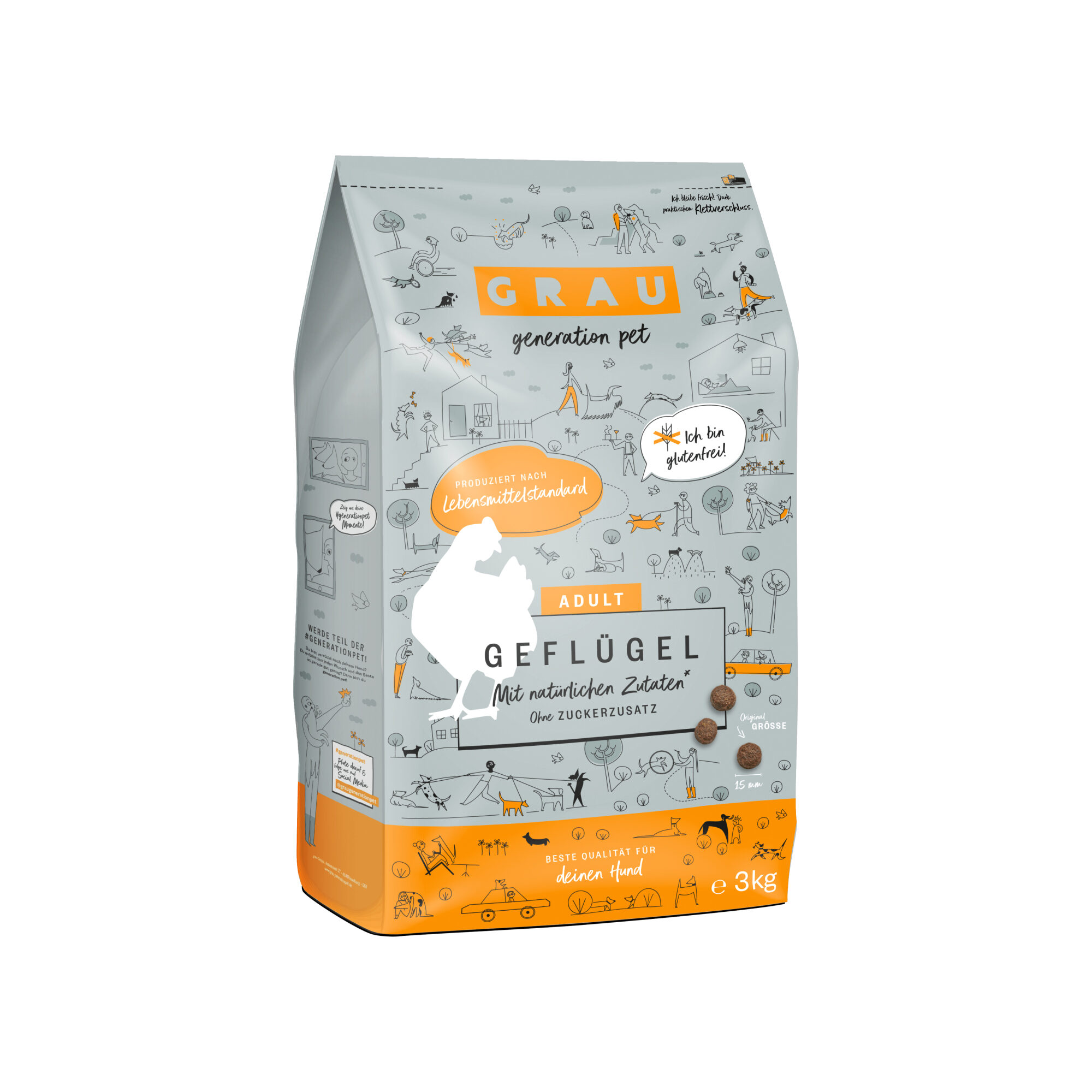 Grau Gluten-free Dog Food - Poultry - 3 kg