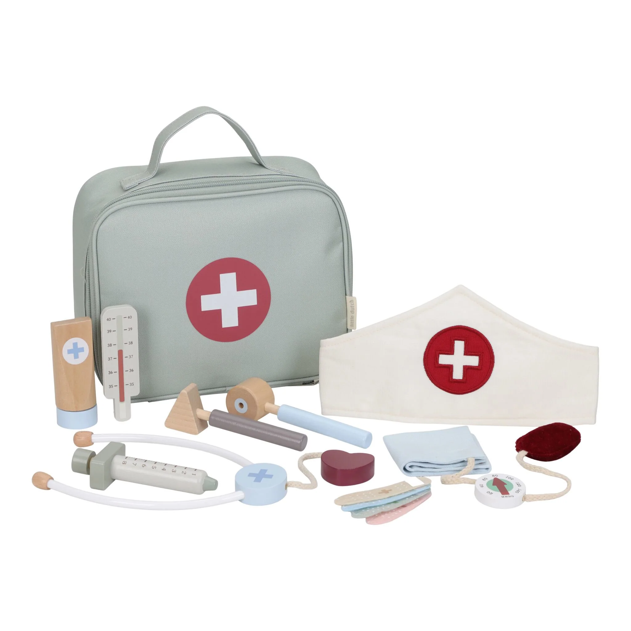 Wooden doctor's set - Green - Essentials