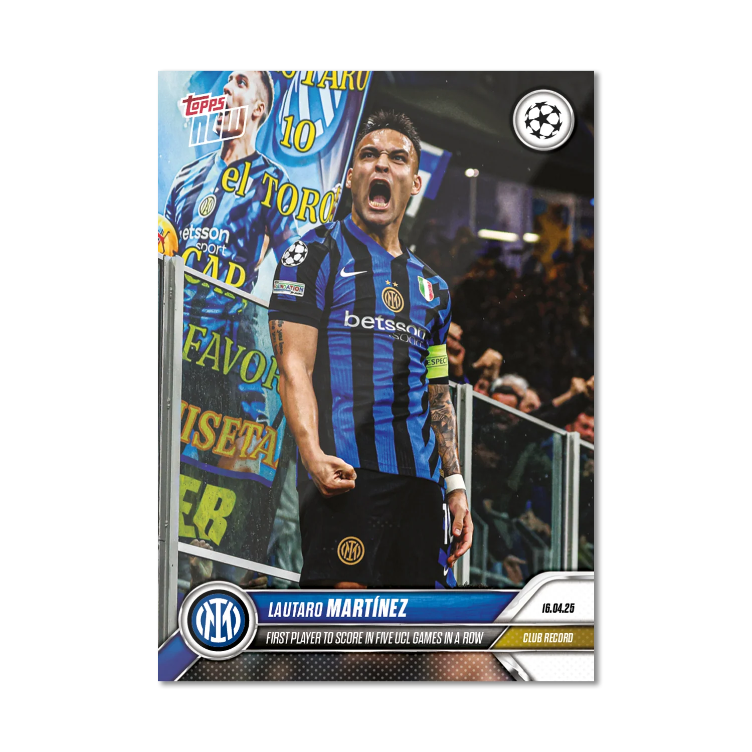 Lautaro Martínez - 2024-25 UCL Topps NOW® - Card 142