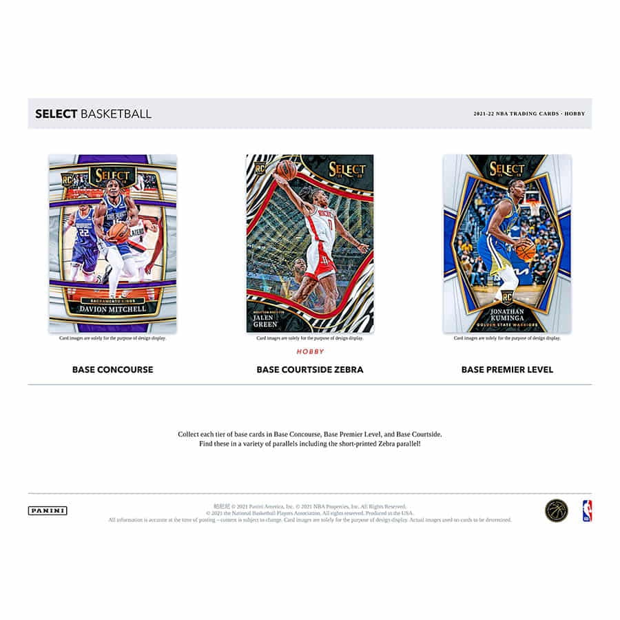2021/22 Panini Select Basketball NBA Hobby Box