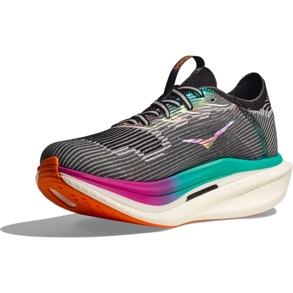 Hoka Cielo X 1 Running Shoes Unisex - black / electric aqua
