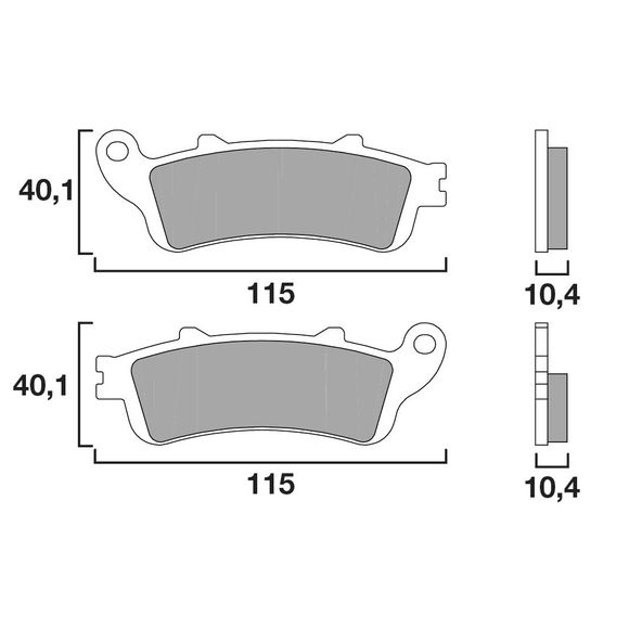 Brembo sinter sintered metal brake pads rearRef : 07HO52SP