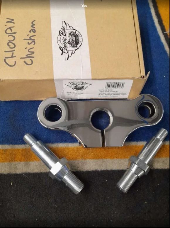 Classic Bike triple clamps 04080401Ref: Clbk00013A