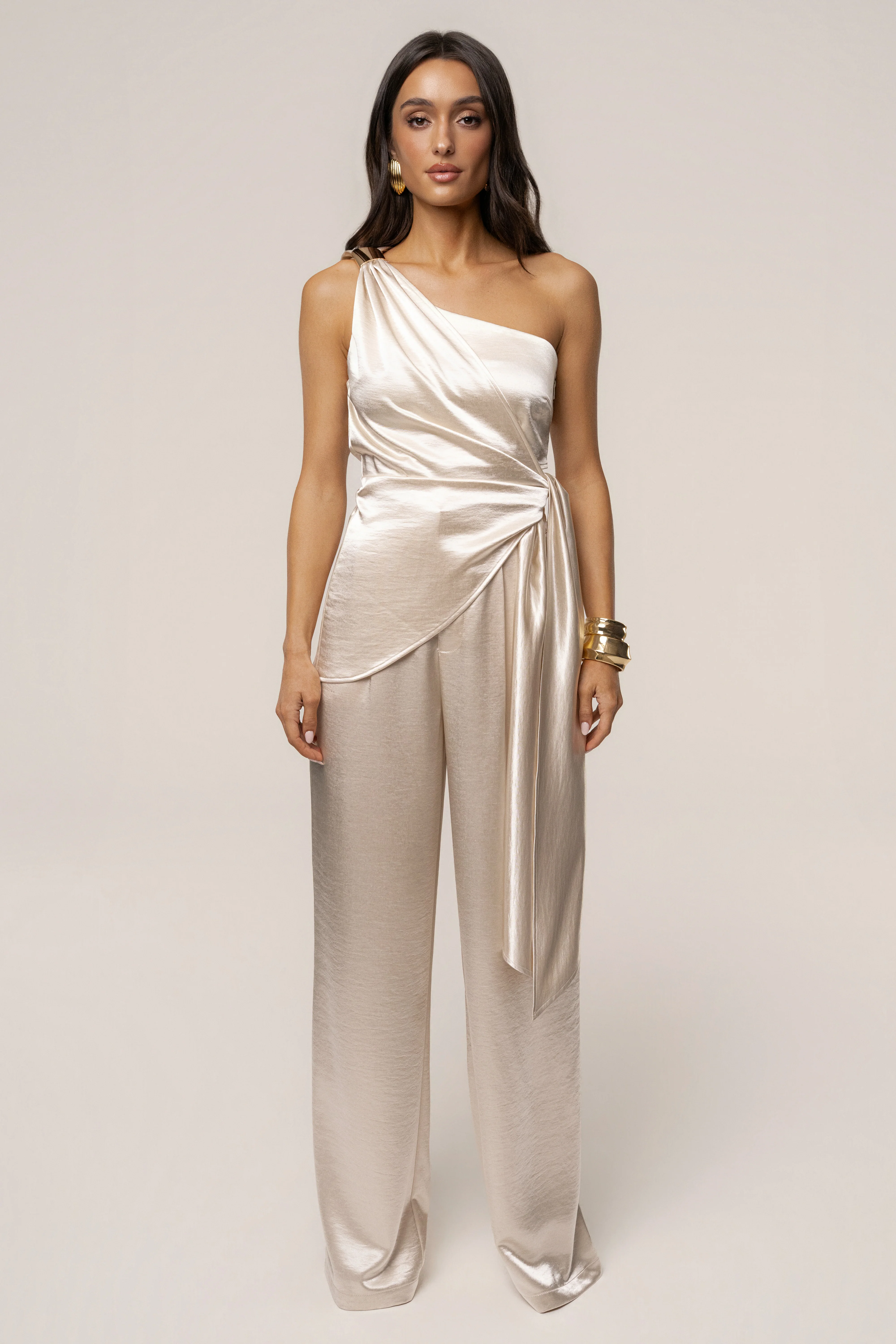 Ivory Palmera Satin Top