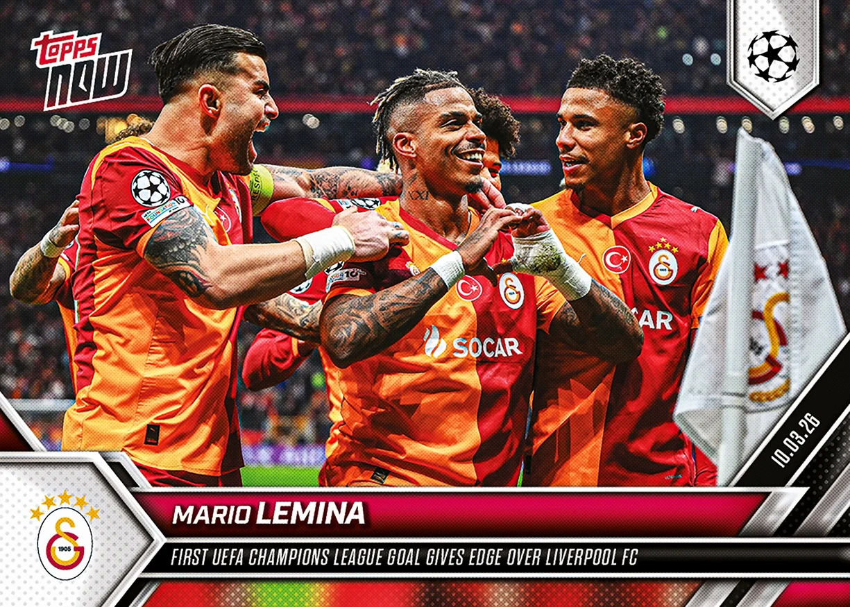 Mario Lemina - 2025-26 UCL Topps NOW® - Card 101 - PR: 364