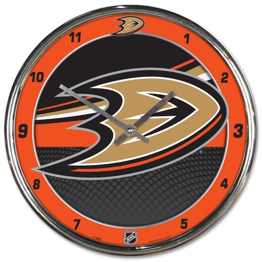 Anaheim Ducks Chrome NHL Wall Clock