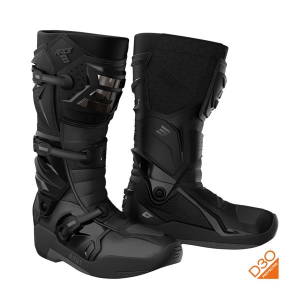 Shot RACE 8 2024 cross Boots - Black / GreyRef: so2445-c65518