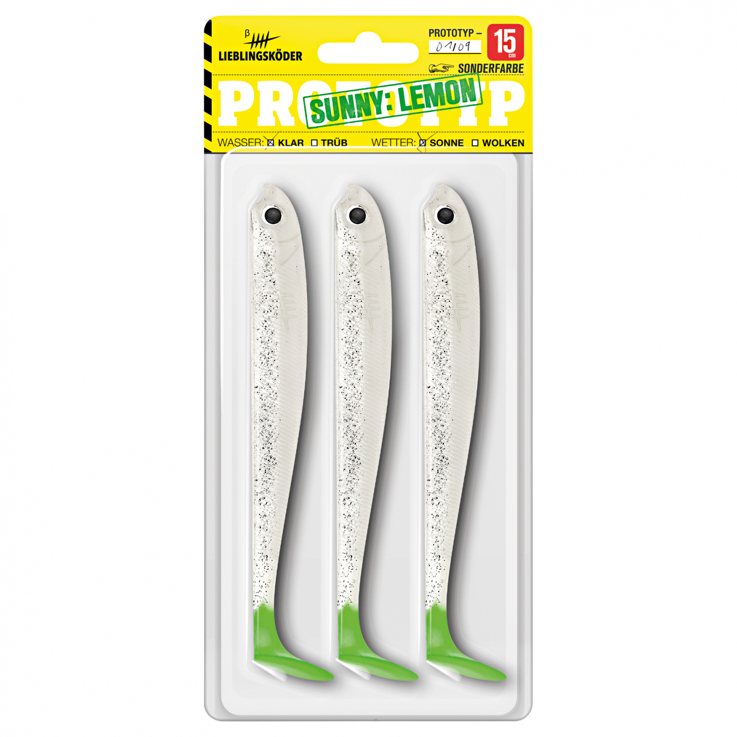 Lieblingsköder Shad Pike Bait (15 cm, Sunny Lemon)