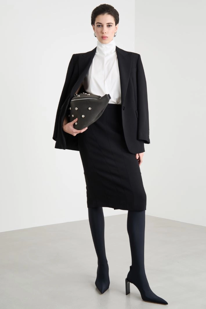 Cady pencil skirt - BLACK