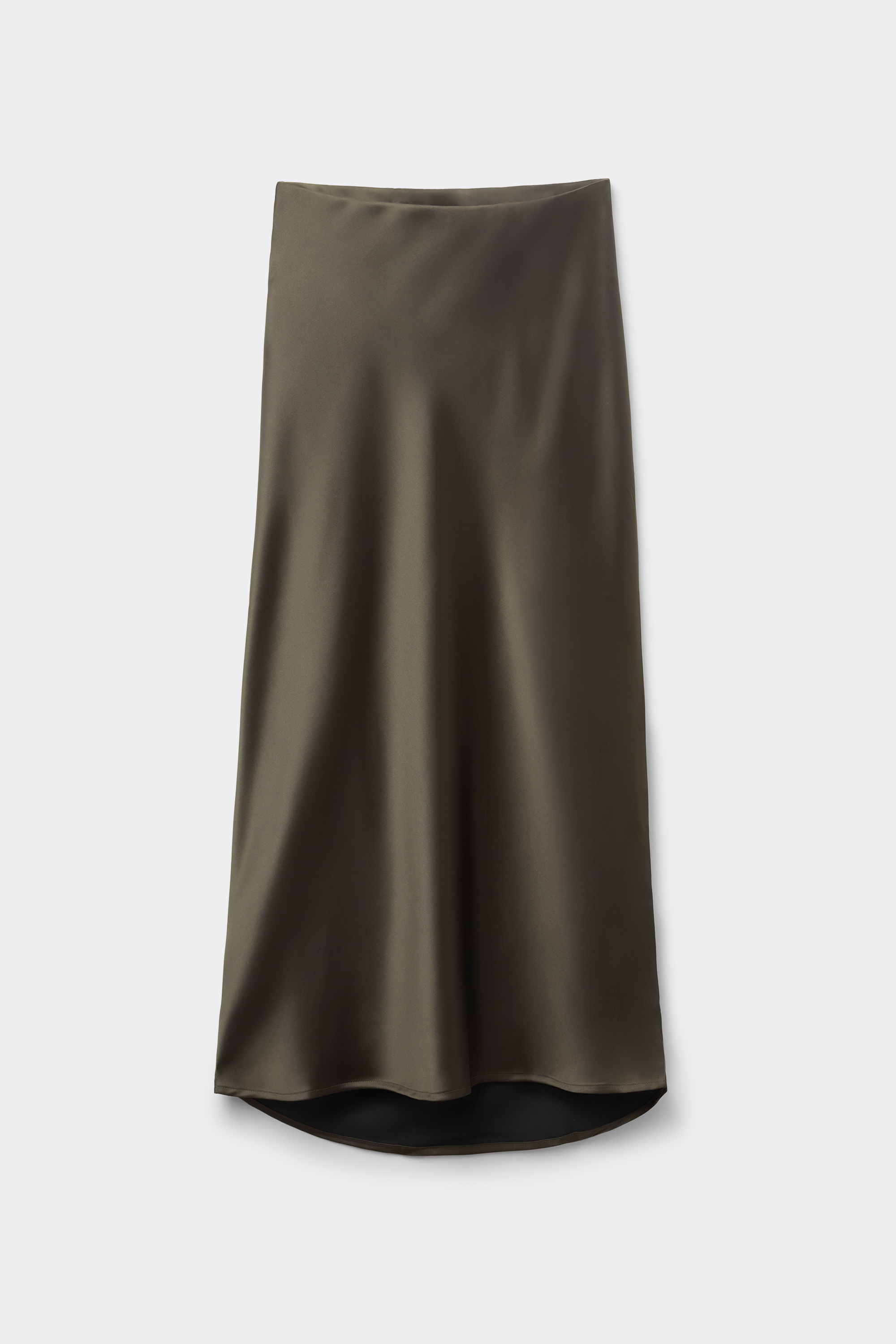 Satin Midi Skirt