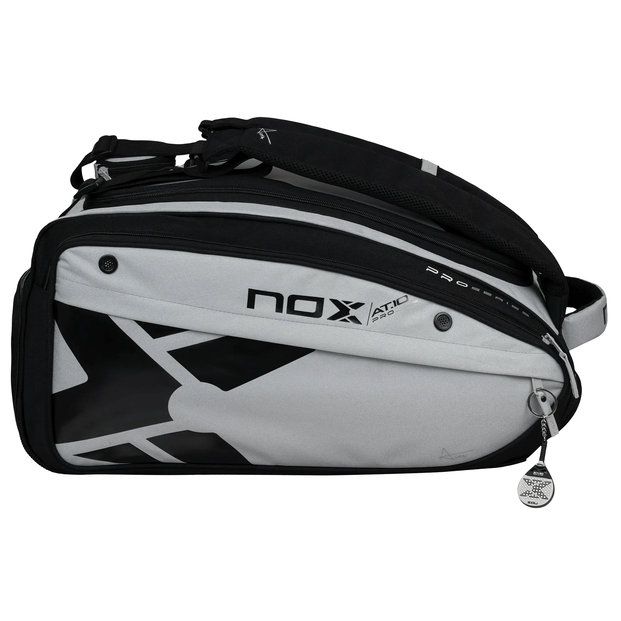 AT10 Competition XL Compact Padel Bag in Grey/Black.