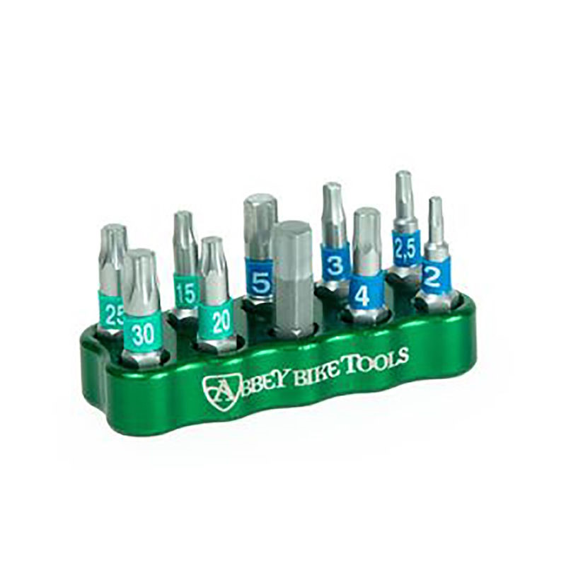Abbey Bike Tools 4-Way Multitool - 10 Piece Bit Set