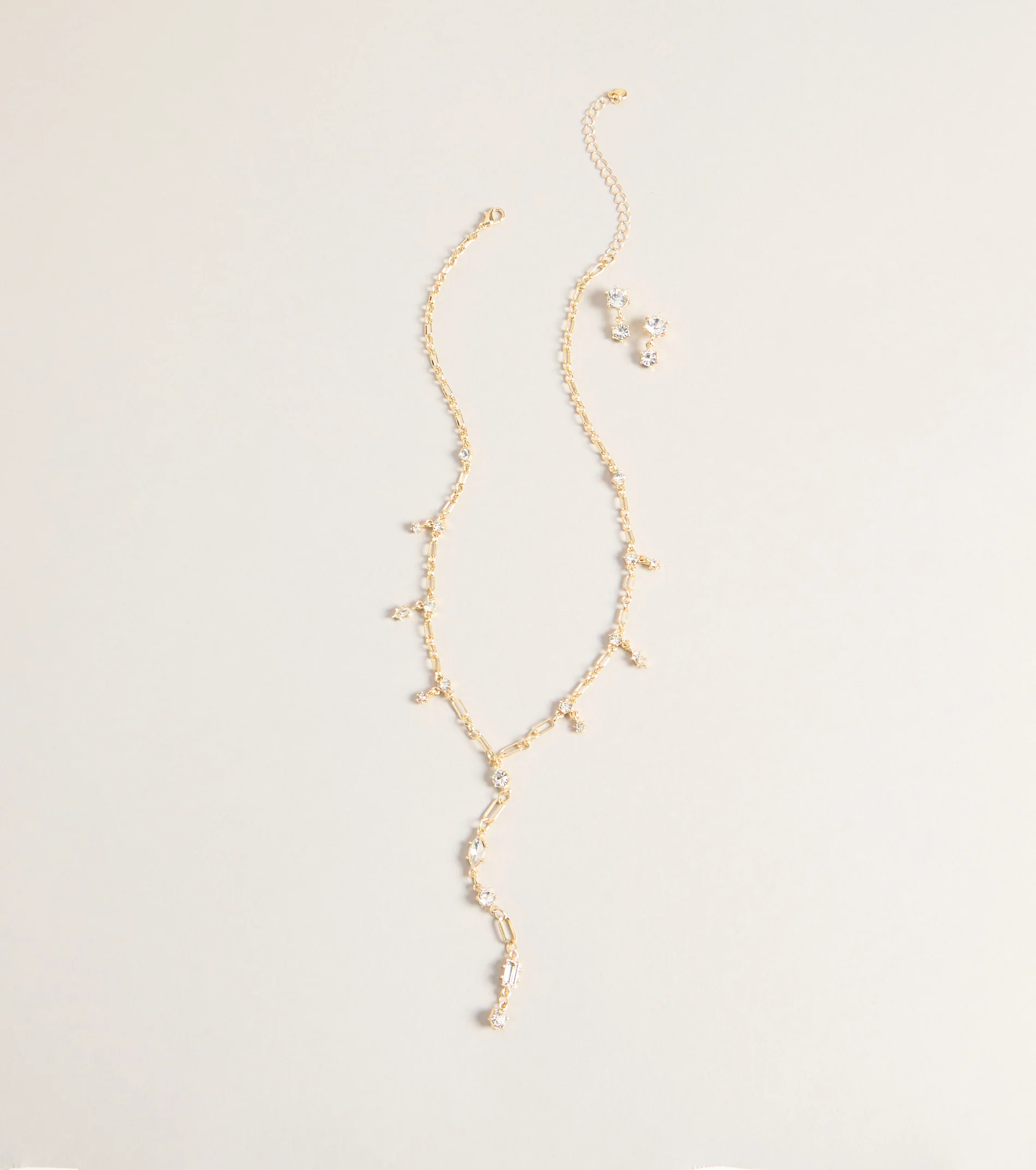 Refined Necklace And Earrings Set