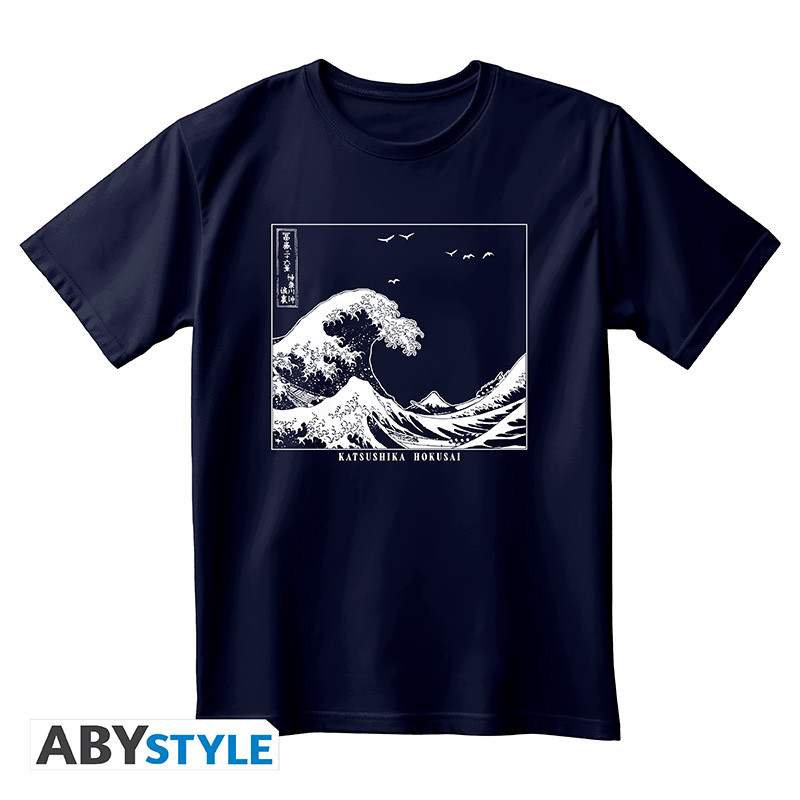 HOKUSAI T-shirt unisex navy blue Great Wave