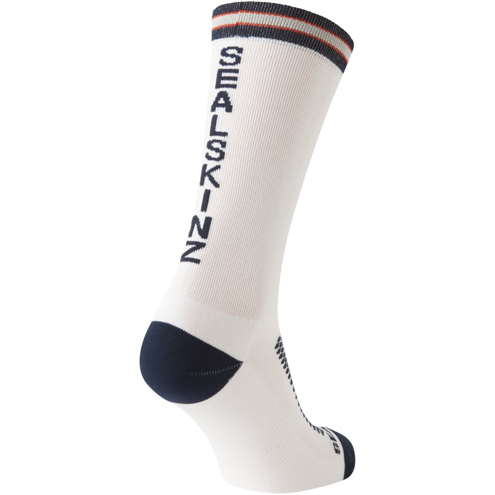 SealSkinz Caister Mid Length Cycling Socks - White