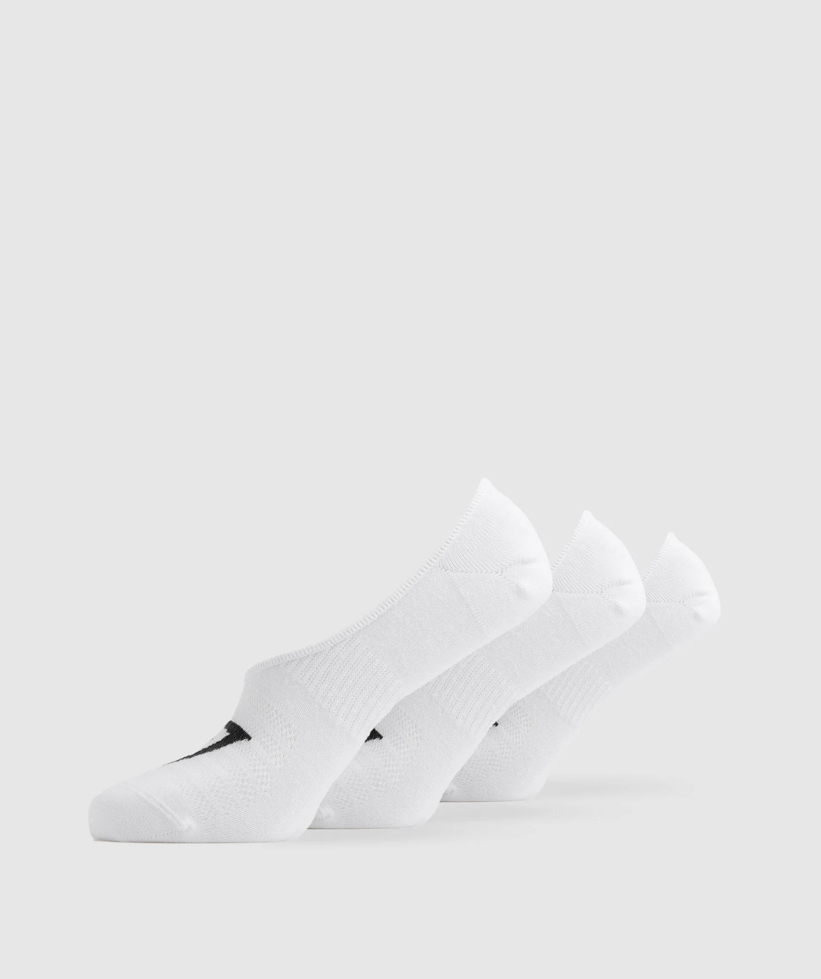 No Show Socks 3pk White