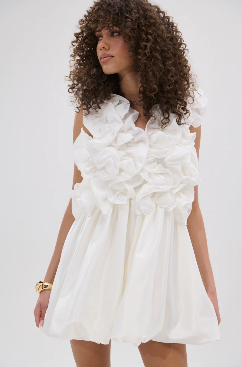 Born To Stand Out Ruffle Mini Dress