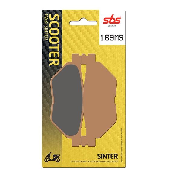 SBS 169MS Sinter Sintered Metal Rear Brake PadsRef: 169MS / 169100