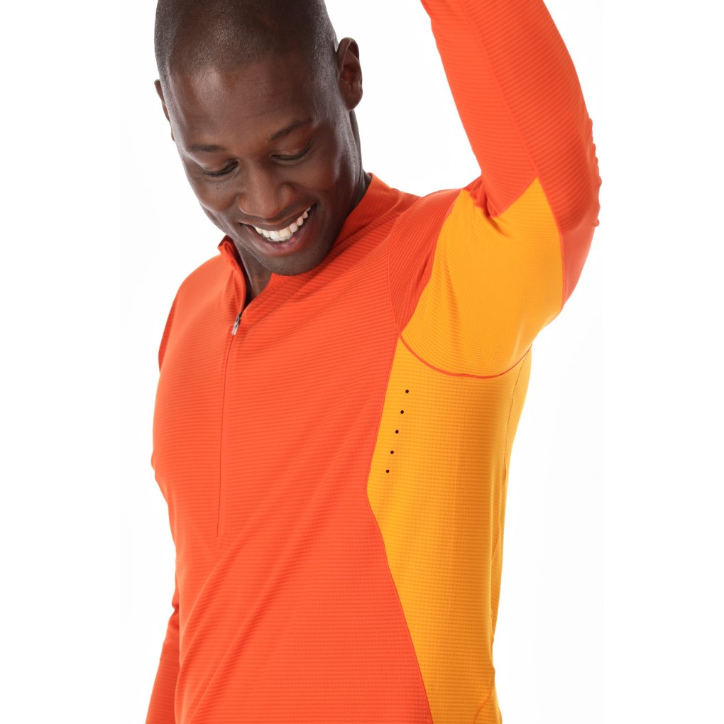 Rab Sonic Ultra Zip Longsleeve Men - beluga/graphene