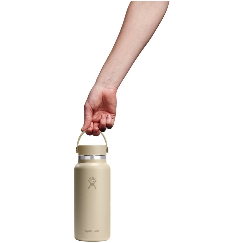 Hydro Flask 32oz Wide Mouth Insulated Bottle + Flex Cap - 946ml - Oat